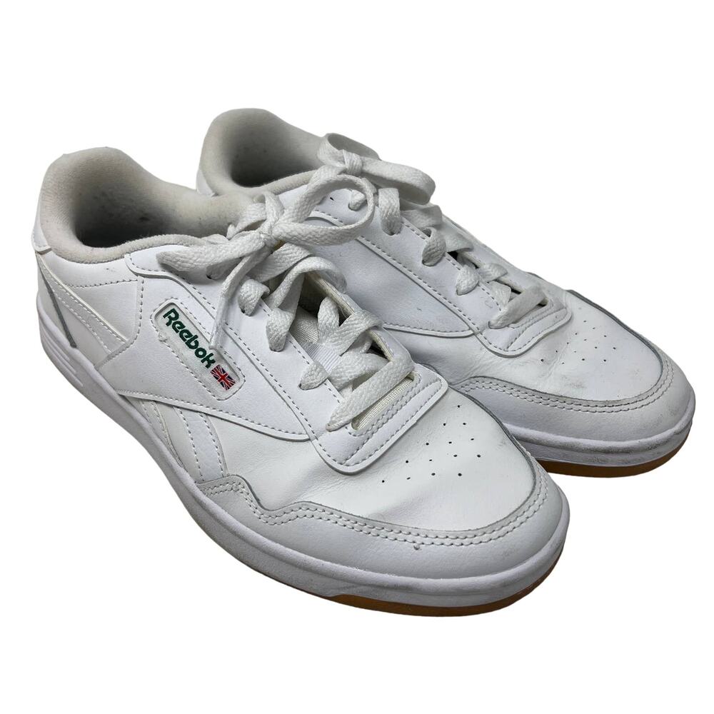 Reebok Memt Lace Up Leather White Sneaker Shoes Running Casual Retro Like 9.5